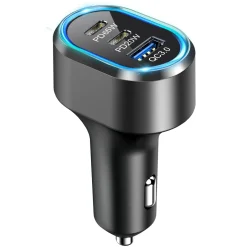 Caliber Stekkers & Kabels>103W Autolader Snellader met 3 USB Poorten