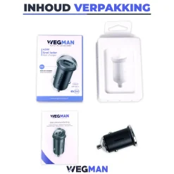 Wegman Stekkers & Kabels>45W Autolader USB C & USB A