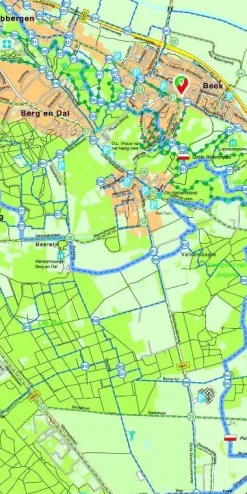 Falk Wandelkaarten|Wandelkaarten>wandel- en fietskaart Z1 Rijk van Nijmegen