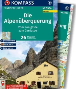 Kompass Wandelgidsen|Reisgidsen>Wandelgids WF 5964 Die Alpenüberquerung