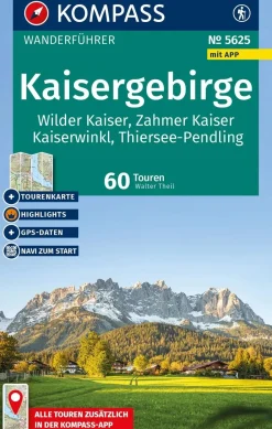 Kompass Wandelgidsen|Reisgidsen>Wandelgids WF 5625 Kaisergebirge