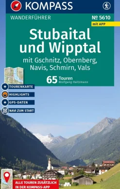 Kompass Wandelgidsen|Reisgidsen>Wandelgids WF 5610 Stubaital