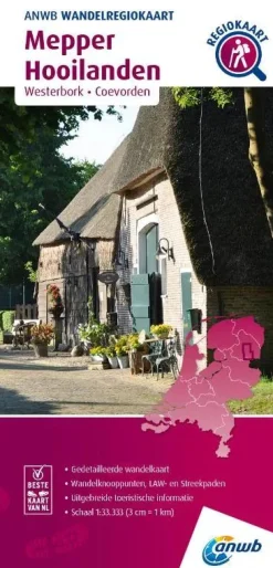 ANWB Wandelkaarten|Wandelkaarten>Wandelkaart Meppeler Hooilanden