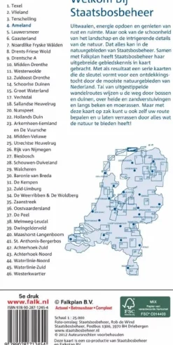 Falk Wandelkaarten|Wandelkaarten<Wandelkaart SBB 04 Ameland