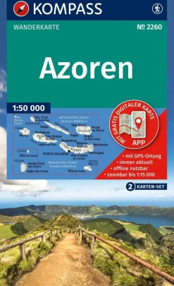 Kompass Wandelkaarten<Wandelkaart WK2260 Azoren