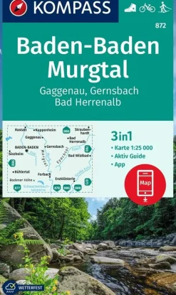Kompass Wandelkaarten<Wandelkaart WK872 Baden-Baden