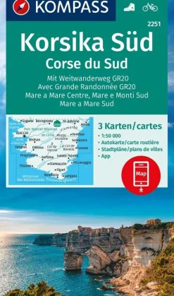 Kompass Wandelkaarten<Wandelkaart WK2251 Corsica Zuid