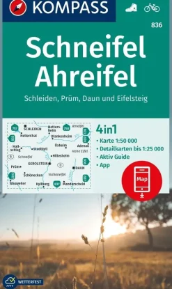 Kompass Wandelkaarten<Wandelkaart WK836 Schneifel Ahreifel
