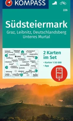 Kompass Wandelkaarten<Wandelkaart WK226 Südsteiermark