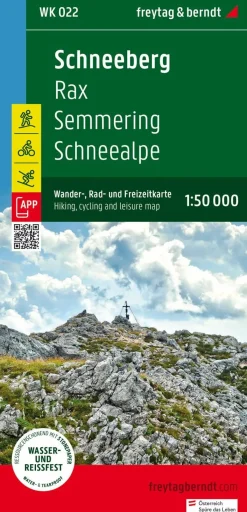 Freytag & Berndt Wandelkaarten>Wandelkaart WK022 Semmering - Rax