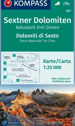 Kompass Wandelkaarten<Wandelkaart WK657 Sextner Dolomiten