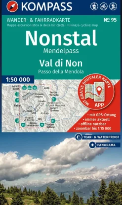 Kompass Wandelkaarten<Wandelkaart WK95 Val di Non - Nonstal