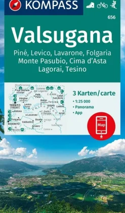 Kompass Wandelkaarten<Wandelkaart WK656 Valsugana
