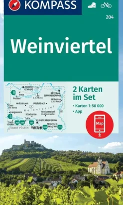 Kompass Wandelkaarten<Wandelkaart WK204 Weinviertel