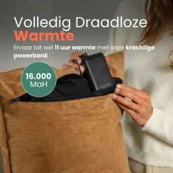 Qnuss Warmtekussens>Warmtekussen Ribstof 45x45