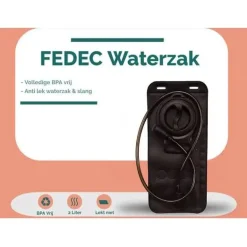 Fedec Wateropslag & -Zuivering<Waterzak met reservoir 2 liter