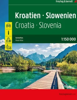 Freytag & Berndt Atlassen|Reisgidsen<Wegenatlas Kroatië en Slovenië