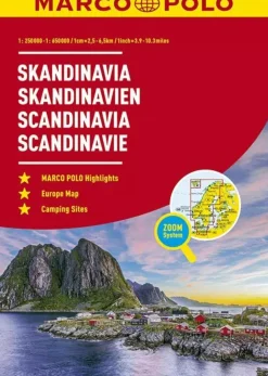 Marco Polo Atlassen|Wegenkaarten & Atlassen<wegenatlas Scandinavie