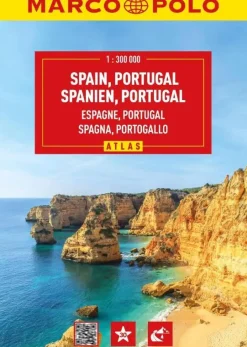 Marco Polo Atlassen|Wegenkaarten & Atlassen<wegenatlas Spanje, Portugal