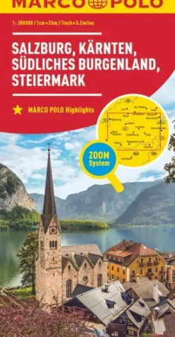 Marco Polo Wegenkaarten & Atlassen|Wegenkaarten>wegenkaart 2 Salzburg