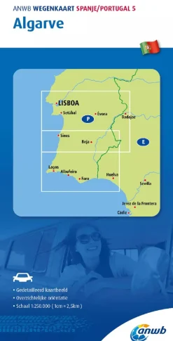 ANWB Wegenkaarten & Atlassen|Wegenkaarten>Wegenkaart Algarve