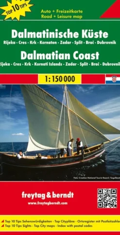 Freytag & Berndt Wegenkaarten>Wegenkaart Dalmatische kust - Rijeka