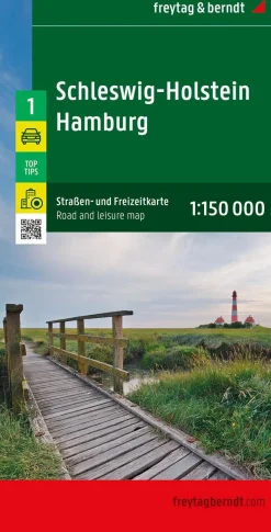 Freytag & Berndt Wegenkaarten>Wegenkaart Duitsland 01 Schleswig-Holstein