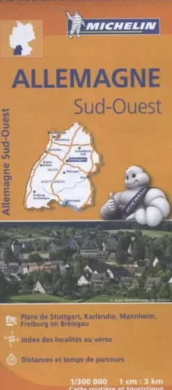 Michelin Wegenkaarten & Atlassen|Wegenkaarten<Wegenkaart Duitsland – zuid west – 545 –