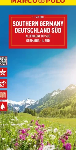 Marco Polo Wegenkaarten<Wegenkaart Duitsland Zuid