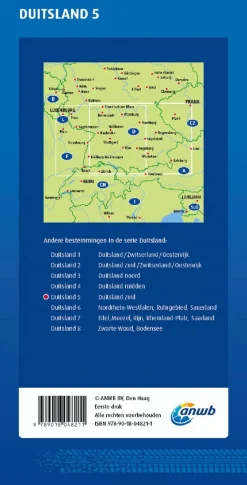 ANWB Wegenkaarten & Atlassen|Wegenkaarten<Wegenkaart Duitsland Zuid