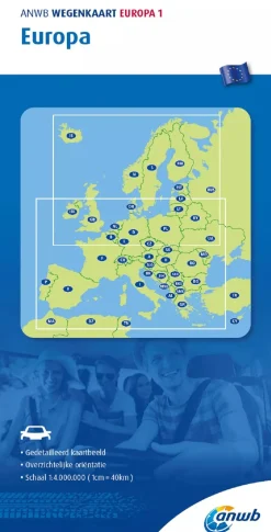 ANWB Wegenkaarten & Atlassen|Wegenkaarten>Wegenkaart Europa