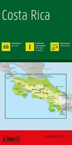 Freytag & Berndt Wegenkaarten & Atlassen|Wegenkaarten>Wegenkaart F&B Costa Rica