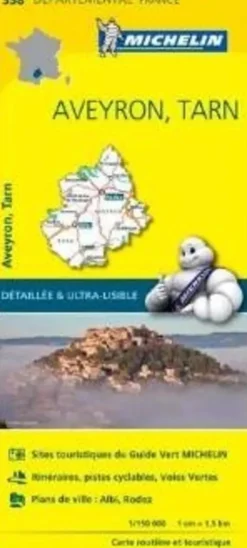 Michelin Wegenkaarten<Wegenkaart Local 338 Aveyron - Tarn