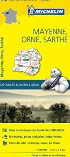 Michelin Wegenkaarten<Wegenkaart Local 310 Mayenne - Orne