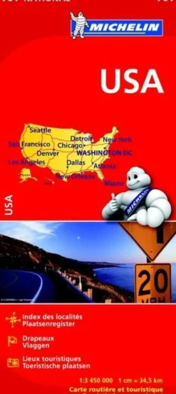 Michelin Wegenkaarten>Wegenkaart National 761 USA