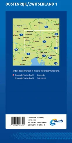 ANWB Wegenkaarten & Atlassen|Wegenkaarten<Wegenkaart Oostenrijk