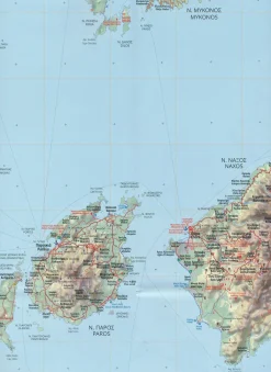Anavasi Wegenkaarten>Wegenkaart R1 Cyclades Argosaronikos