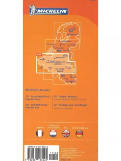 Michelin Wegenkaarten & Atlassen|Wegenkaarten<wegenkaart Regional 533 België noord & midden