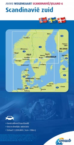 ANWB Wegenkaarten & Atlassen|Wegenkaarten<Wegenkaart Scandinavie-Zuid