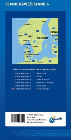 ANWB Wegenkaarten & Atlassen|Wegenkaarten<Wegenkaart Scandinavie-Zuid