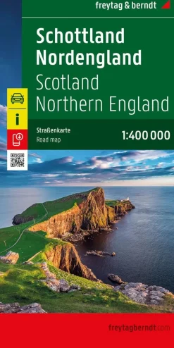 Freytag & Berndt Wegenkaarten<Wegenkaart Schotland - Engeland Noord