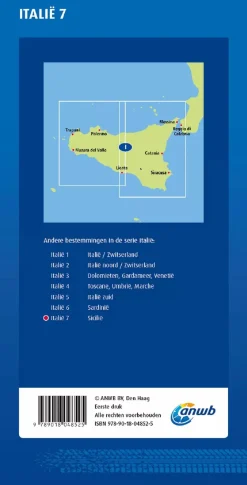 ANWB Wegenkaarten & Atlassen|Wegenkaarten>Wegenkaart Sicilië