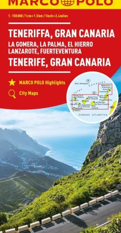 Marco Polo Wegenkaarten<Wegenkaart Tenerife - Gran Canaria