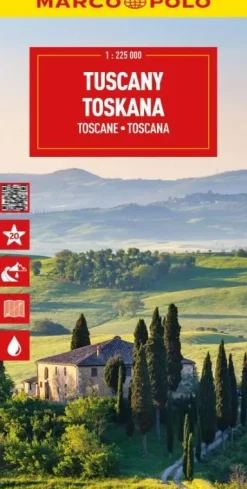 Marco Polo Wegenkaarten & Atlassen|Wegenkaarten<wegenkaart Toscane