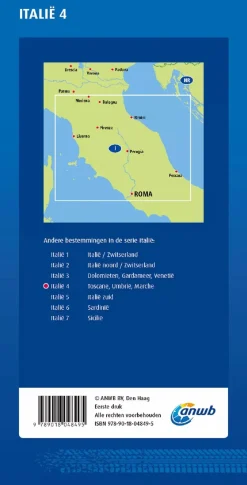 ANWB Wegenkaarten & Atlassen|Wegenkaarten<Wegenkaart Toscane, Umbrie
