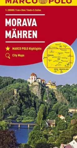 Marco Polo Wegenkaarten & Atlassen|Wegenkaarten<wegenkaart Tsjechie Moravie