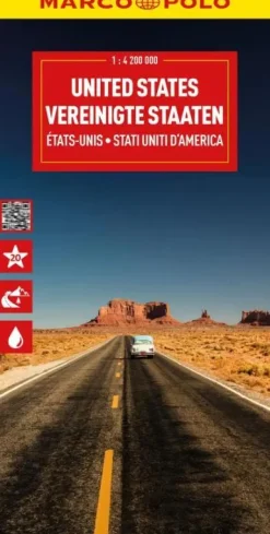 Marco Polo Wegenkaarten & Atlassen|Wegenkaarten>wegenkaart USA