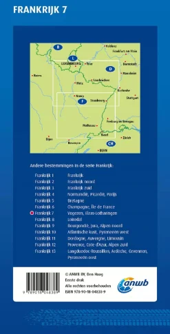 ANWB Wegenkaarten & Atlassen|Wegenkaarten<Wegenkaart Vogezen, Elzas