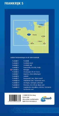 ANWB Wegenkaarten & Atlassen|Wegenkaarten<Wegenkaart Bretagne