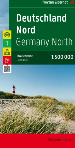 Freytag & Berndt Wegenkaarten<Wegenkaart Duitsland Noord